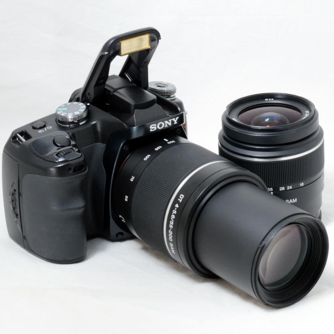 ⭐️良品⭐️SONY ソニー α100 ダブルズームセット★手振れ補正付き★