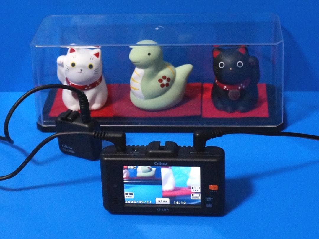 電池新品☆整備品☆新品SD64GB☆セルスターCS-32FH☆美品☆駐車監視