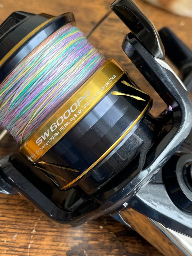 【美品】SHIMANOスフェロスSW6000PG PEライン付き【本日発送可】