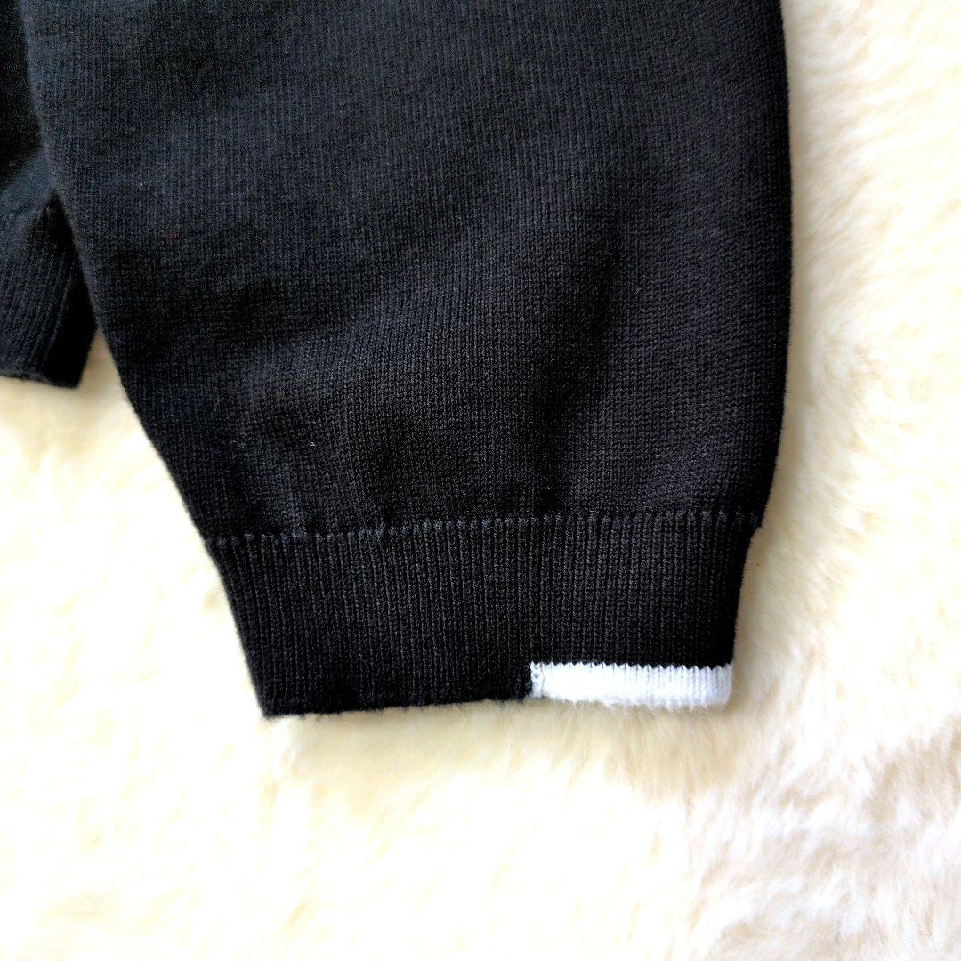 HUGO BOSS ヒューゴボス クォーターハーフジップニット 黒 M 現行