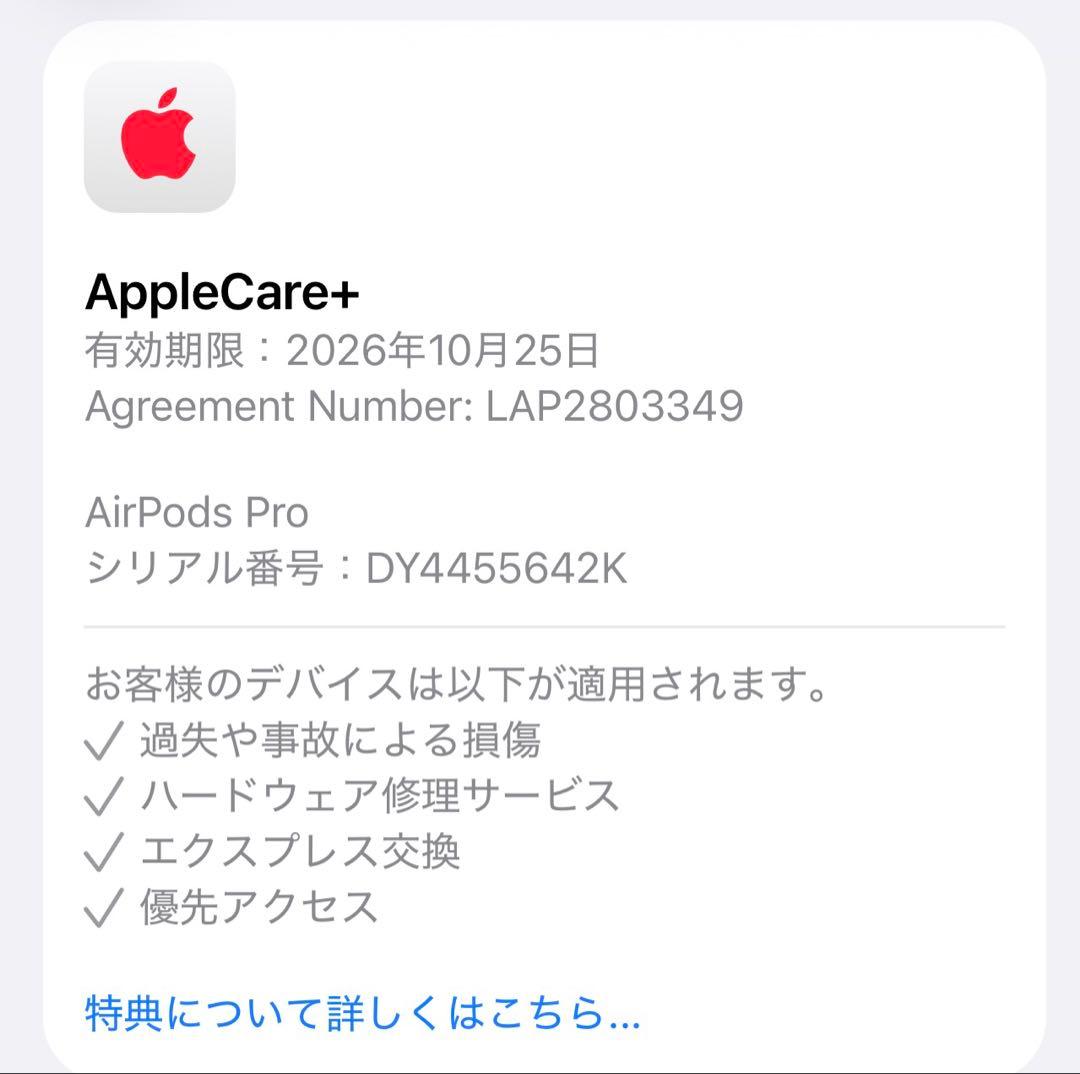 AirPods Pro 2（第2世代・USB-C）　※ほぼ未使用