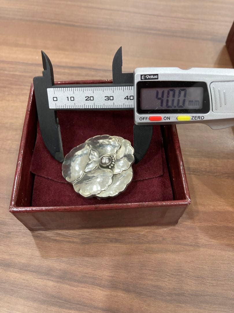 美品 ジョージジェンセン ブローチ フラワー 113 ヴィンテージ 925