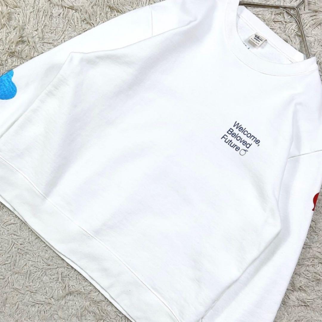 15周年記念 ロンハーマン クルーネック スウェット トレーナー S ホワイト