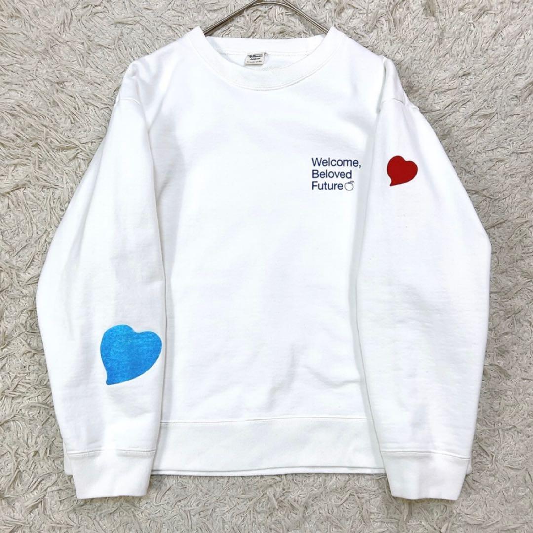 15周年記念 ロンハーマン クルーネック スウェット トレーナー S ホワイト