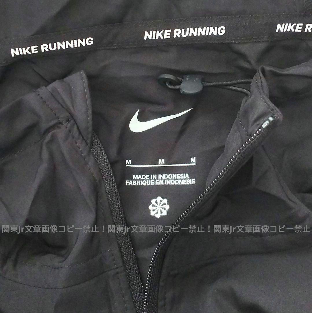 ランニングパーカー BK ウインドブレーカー ウーブン RUN ジャケット M