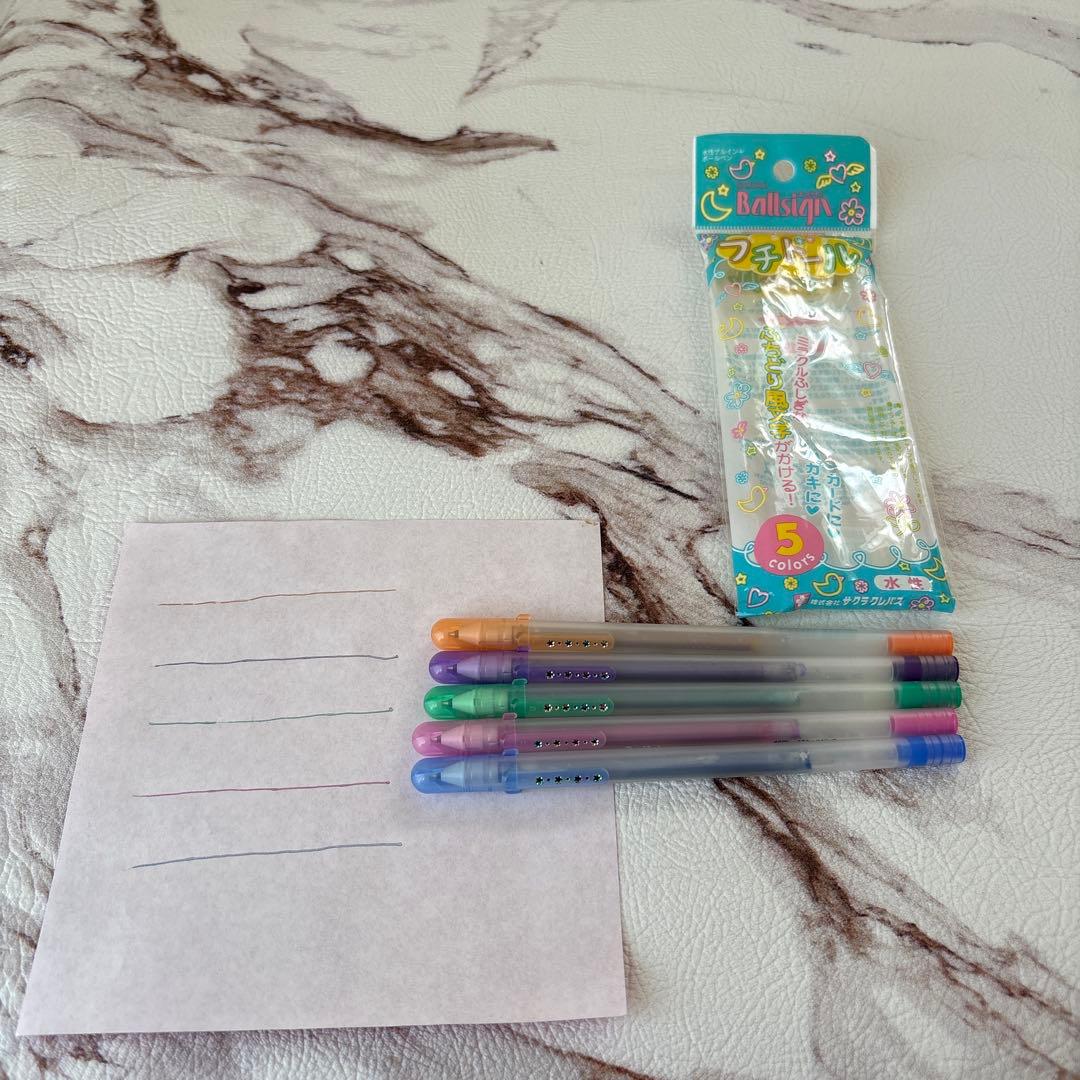 激レア　【平成レトロ 当時物】フチドール ビンテージ　平成女児　平成　ペン