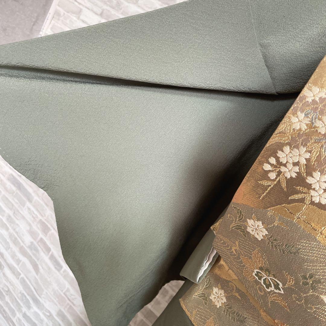 色無地　フルセット　藤紋　シンプル　礼装　カジュアル　着物　P3