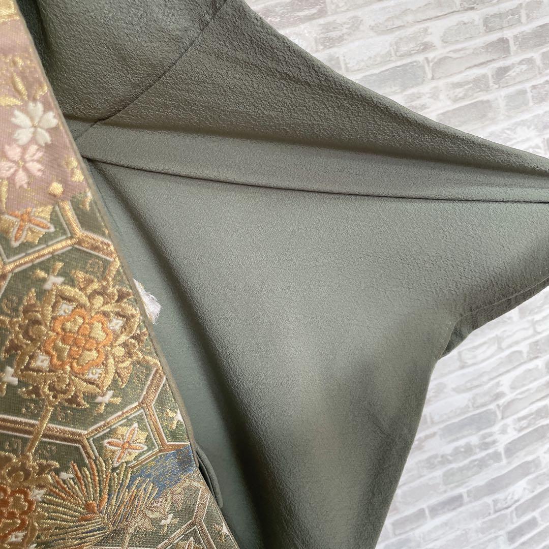 色無地　フルセット　藤紋　シンプル　礼装　カジュアル　着物　P3