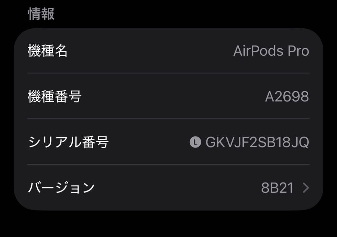 AirPods Pro 2 (Lightning) 本体+充電ケース