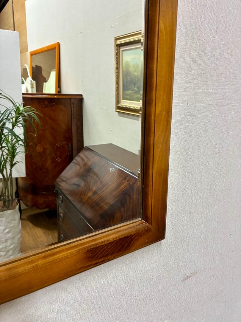 あや☆管383☆カリモク☆karimoku☆アンティーク☆ウォールミラー