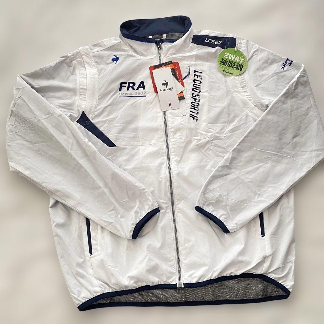 【新品未使用】【タグ付】ルコックスポルティフゴルフ ブルゾン Lサイズ ホワイト