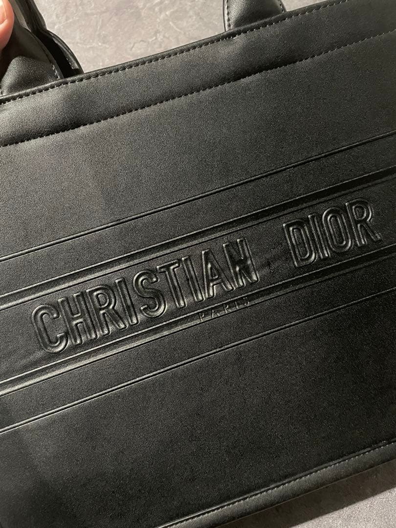 CHRISTIAN DIOR ブラック ビジネスバッグ