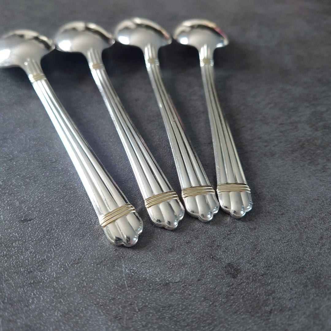 格安 希少 クリストフル アリアゴールドリング コーヒースプーン 4点