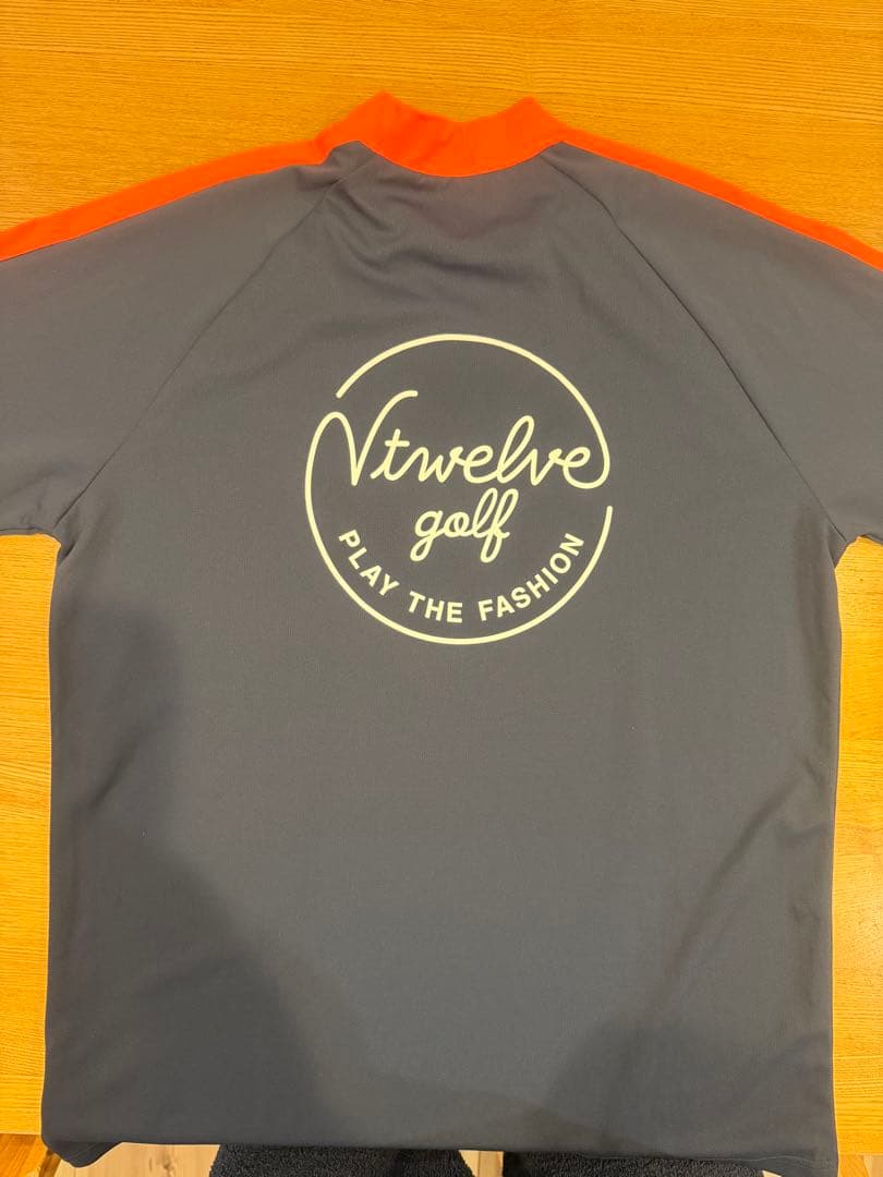 V12ゴルフ 半袖モックネックシャツ　ＸＬ