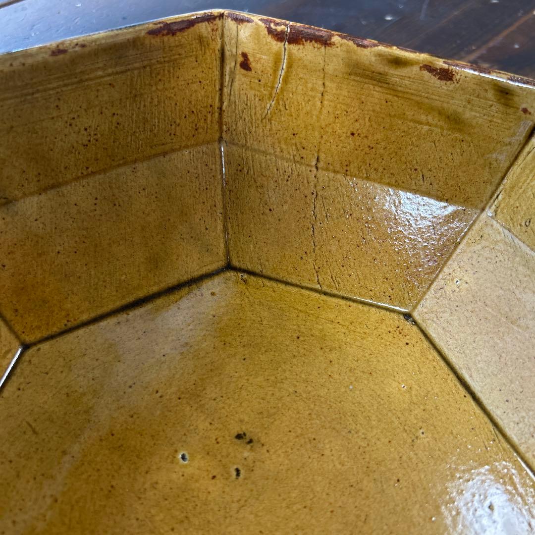 作家　陶芸作家　八角鉢　9寸　サラダ鉢　大鉢