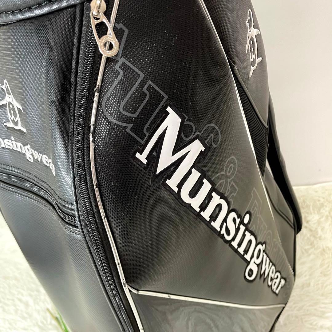 人気✨良品✨マンシングウェア キャディバッグ カート式 軽量 ペンギンロゴ 黒