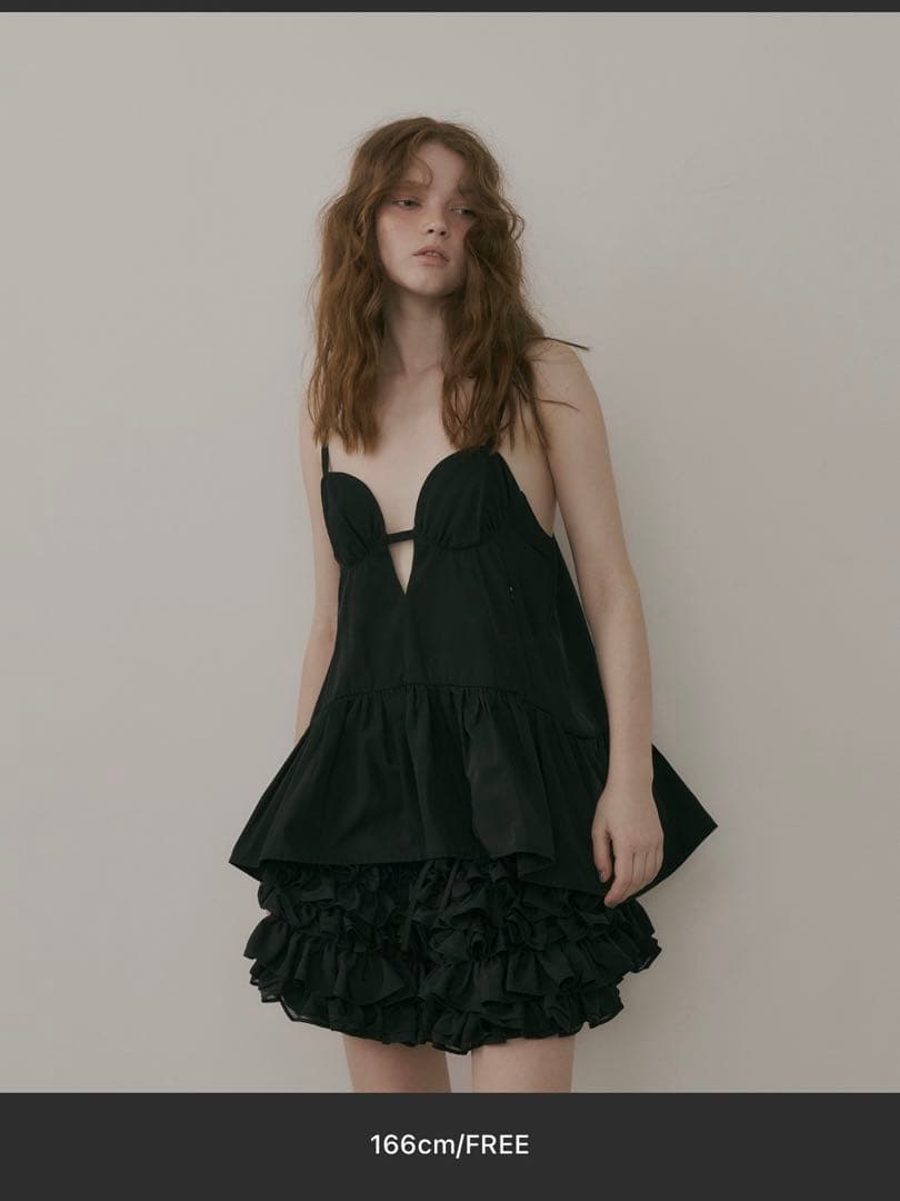 【新品】黒J1U by LA BELLE ETUDE Aラインビスチェチュニック