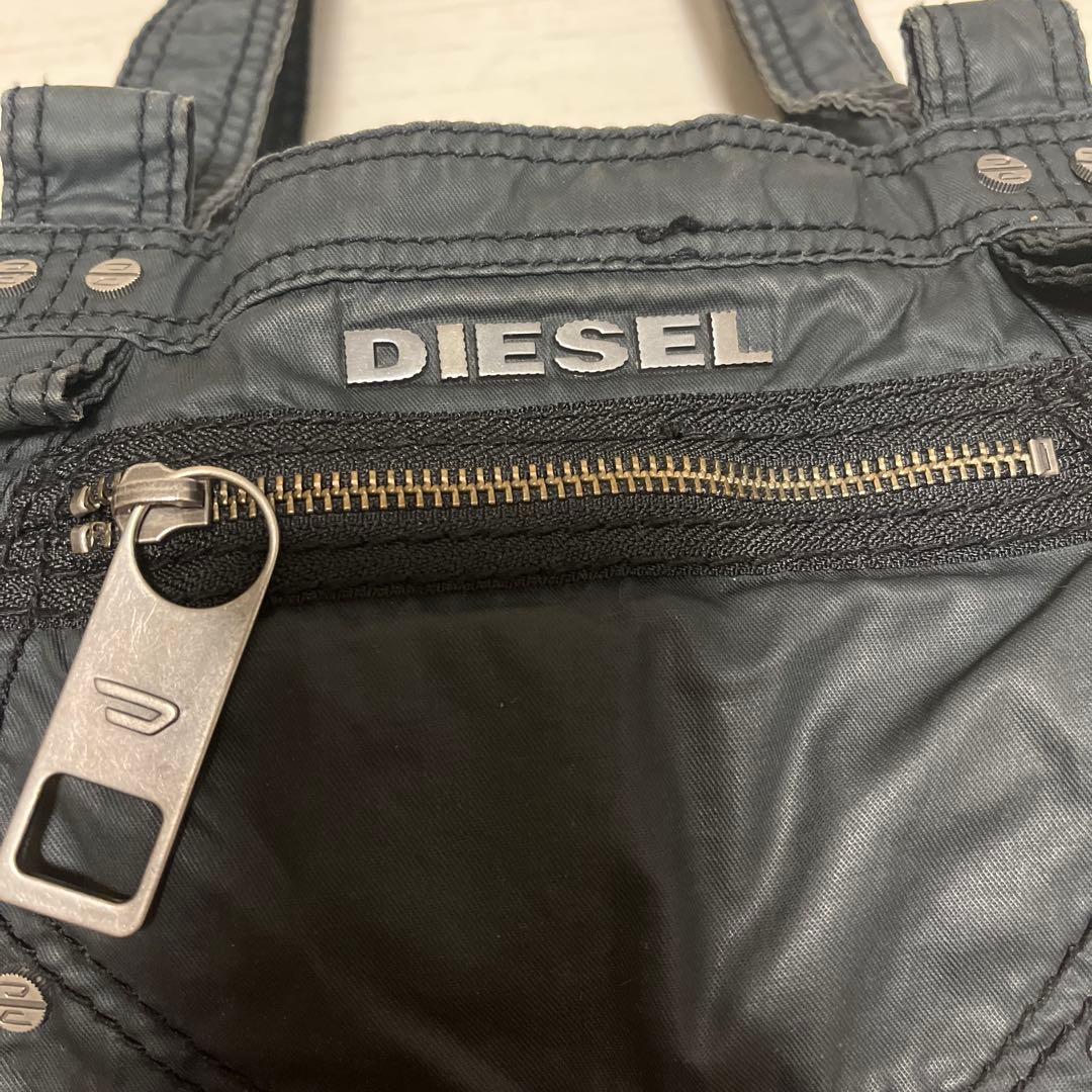 90s 希少　ディーゼル　アーカイブメタルロゴ　ミニボストンバッグ　y2k
