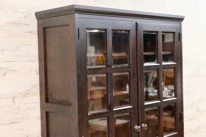 GMFK632○北海道民芸家具 本棚 本箱 キャビネット 飾り棚 食器棚 水屋