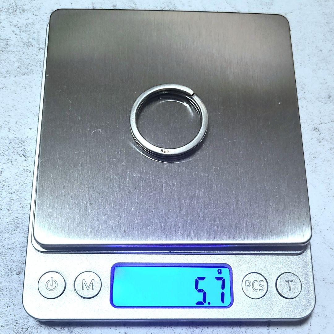 シルバー925 フレア クロス キーチェーン クリップ ノーブランド 百合 ユリ