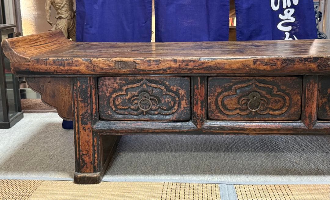 李朝　貴重　古朝鮮王室が勉強で使用した机　 アンティーク　送料込み250520