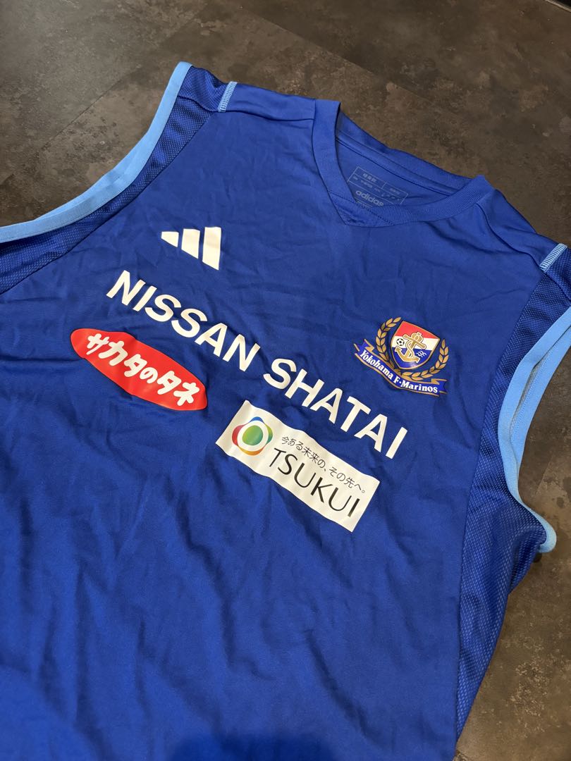 adidas 横浜Fマリノス　支給品　フルスポンサー　ノースリーブ