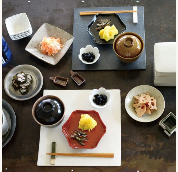 スタジオエム　椿　輪花皿　4点セット