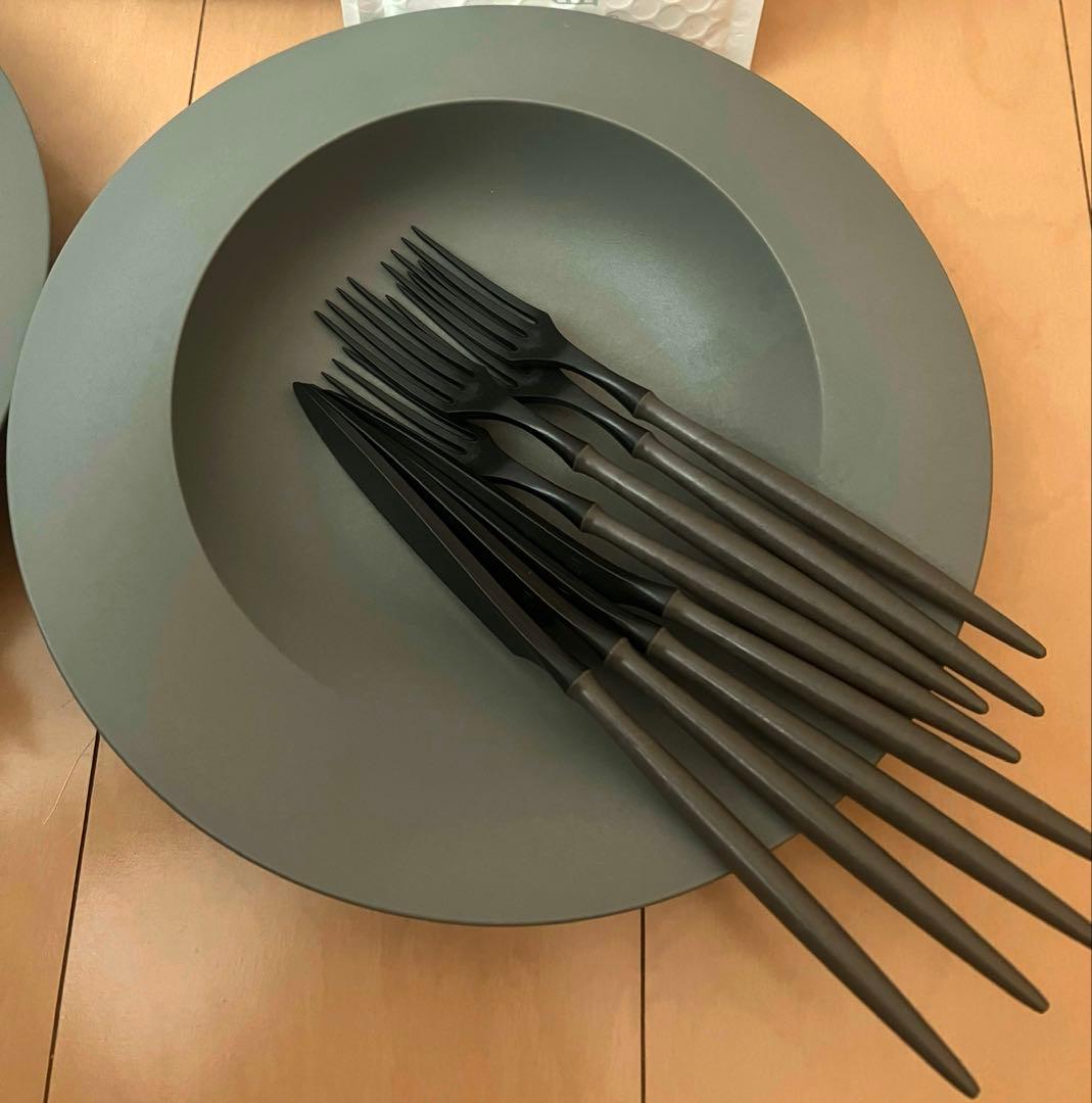 ARAS エイラス 深皿スクープ&ナイフ、スプーン、フォーク14点セット