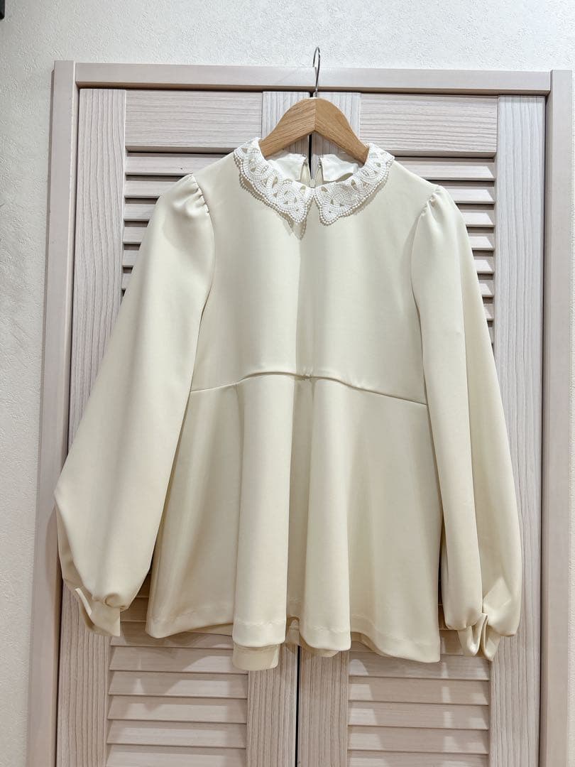 UNITED ARROWS SPONGY ペプラム ブラウス　付け襟