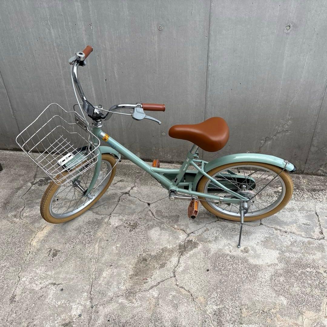 なかこさん専用子供自転車 18インチ Norway MOSS 幼児 カゴ