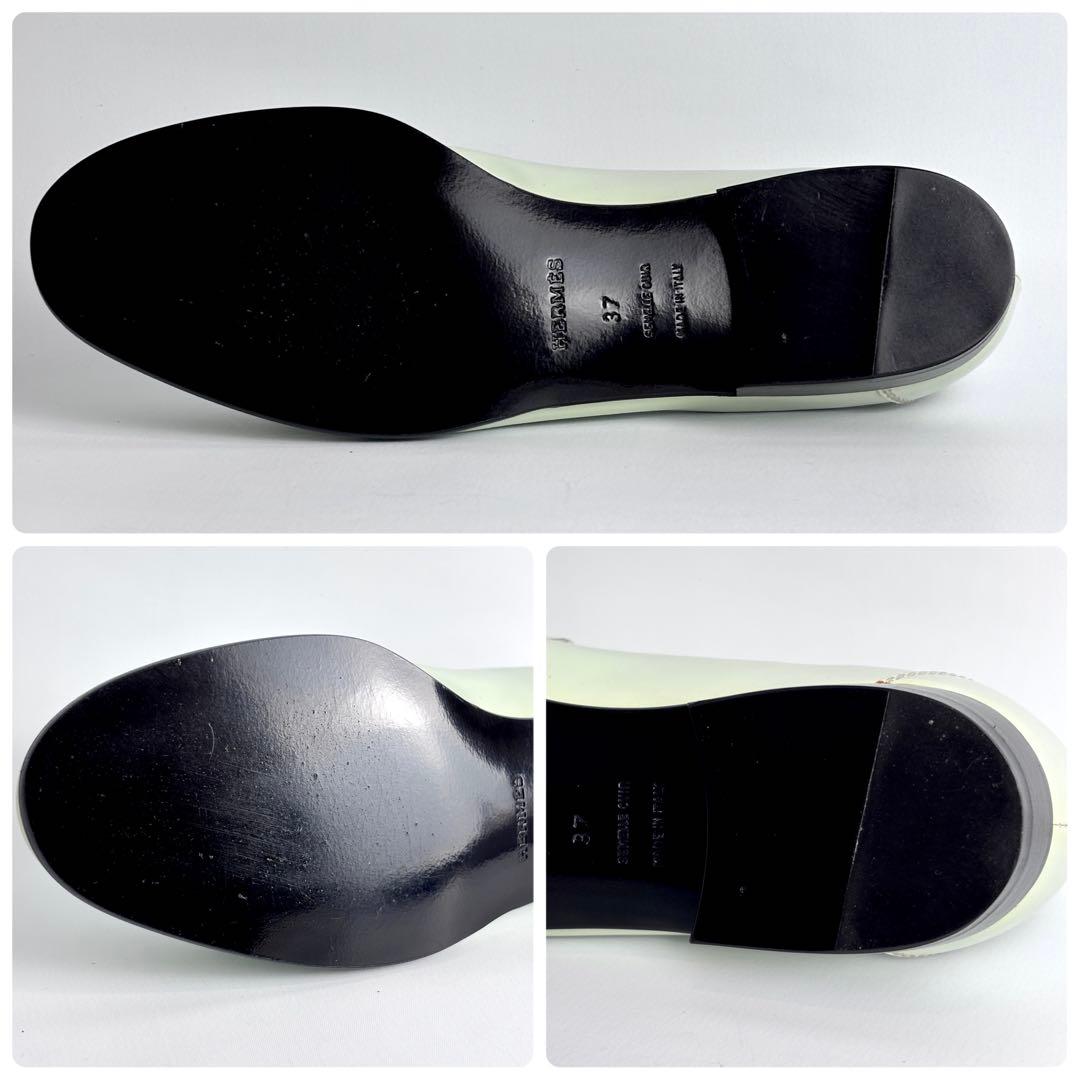 HERMES エルメス コンスタンス ローファー ライトグリーン 37 23.5