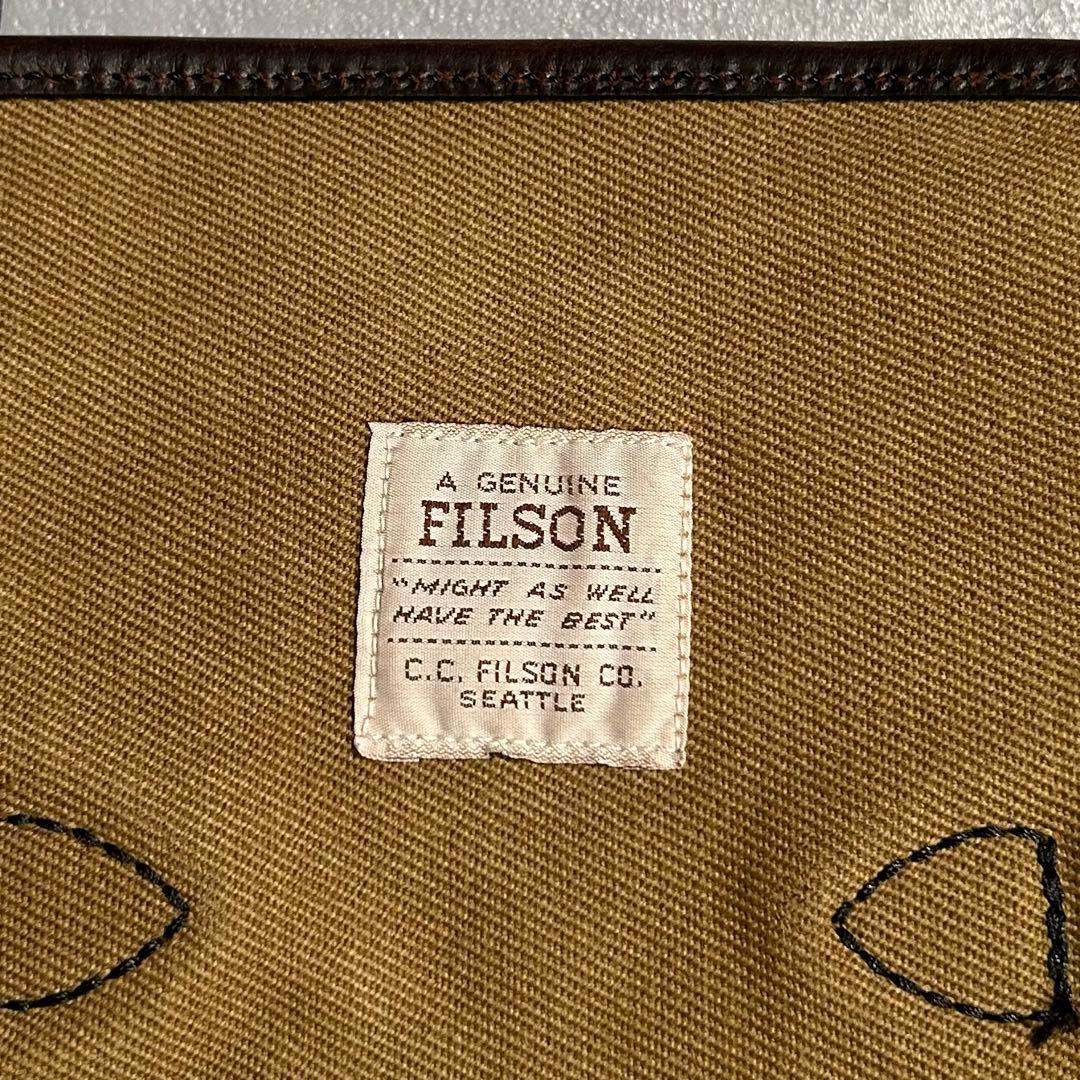 FILSON ミディアムフィールドバッグ USA製 ショルダー オイルド カバン