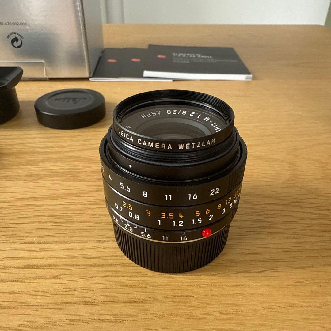 超美品 ライカ エルマリートM28mmF2.8ASPH ブラック