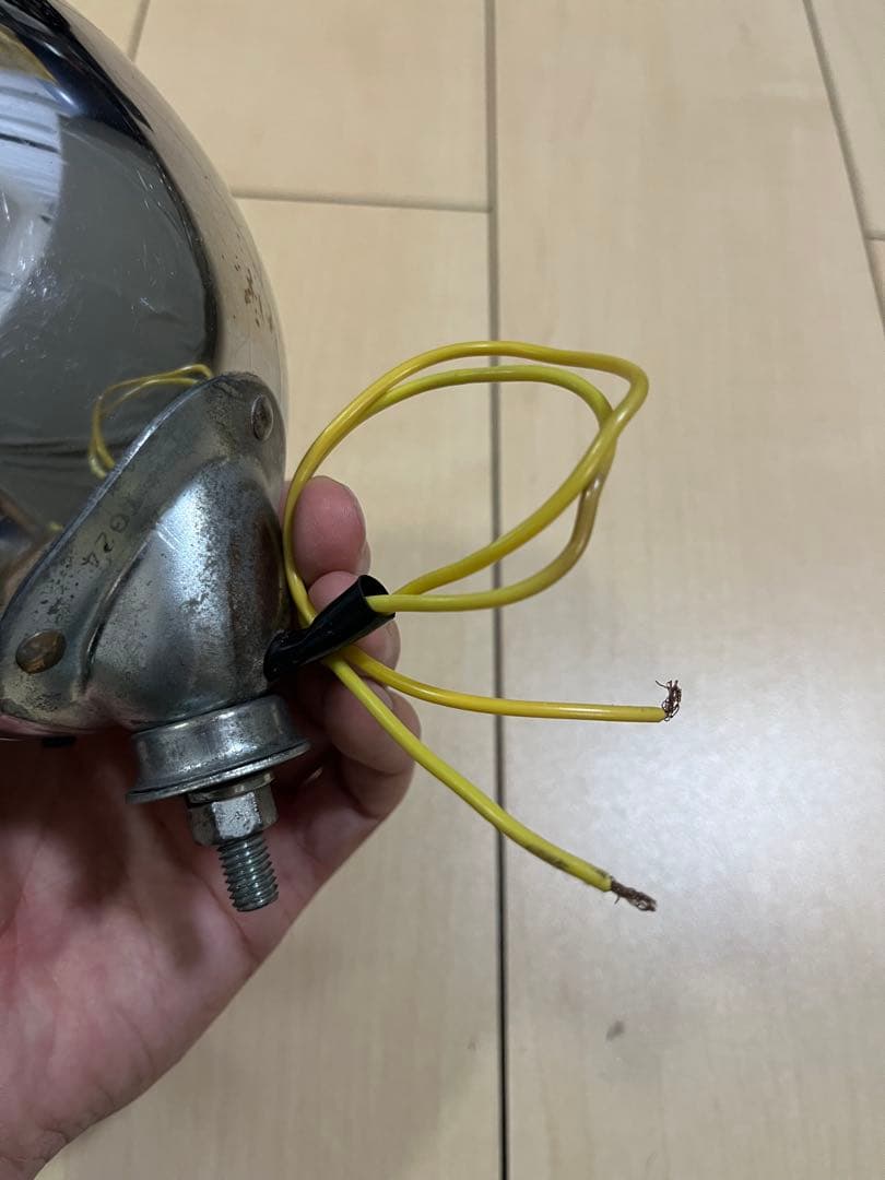 MITSUBISHI 日本製 旧車 ビンテージヘッドライト ハーレー 点灯確認済