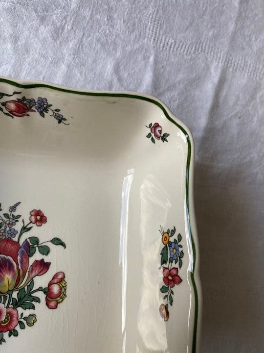 Villeroy boch ヴィンテージ　チューリップ　サラダボウル　四角