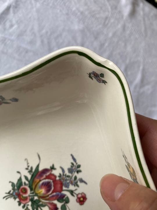 Villeroy boch ヴィンテージ　チューリップ　サラダボウル　四角