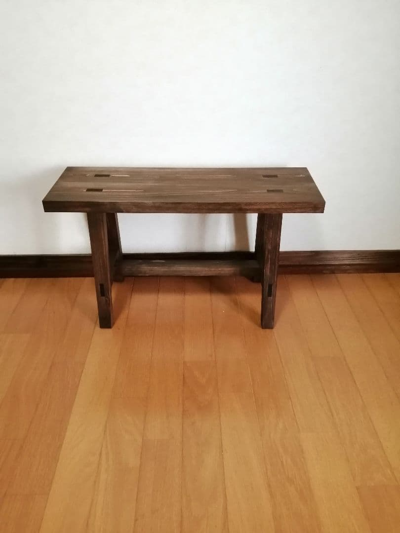 木製フラワースタンド　花台　幅65cm×高さ30cm　スツール　ベンチ　水槽台