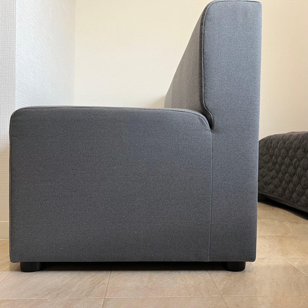 【引き取り限定】オカムラ　 coby's　応接用ソファ　３点セット　グレー