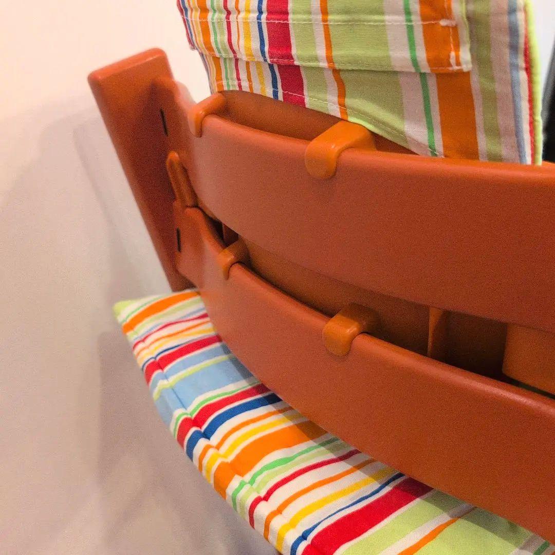 廃盤STOKKE ストッケ　ハイチェア　トリップトラップ　オレンジ テラコッタ