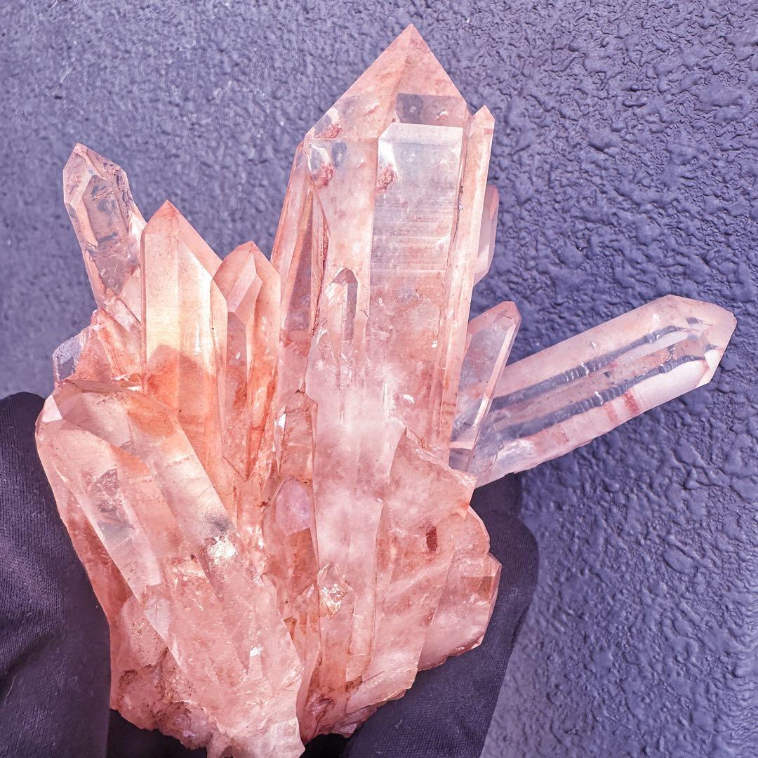 爆レア❗️高透明度❗️超綺麗♡超強いパワー ピンク ヒマラヤ クラスターA1435