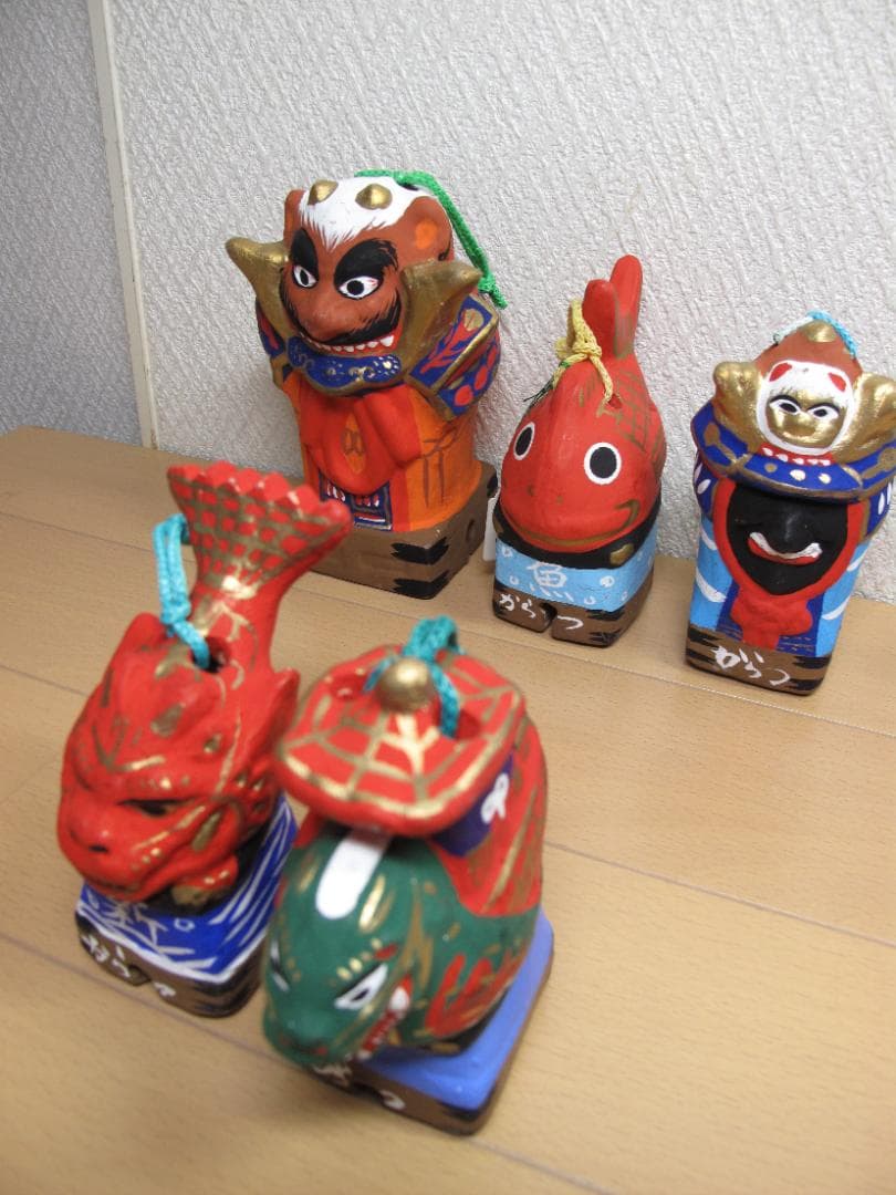 唐津くんち　からつ曳山人形6個　土鈴5個　合計11個　郷土玩具　おまとめ