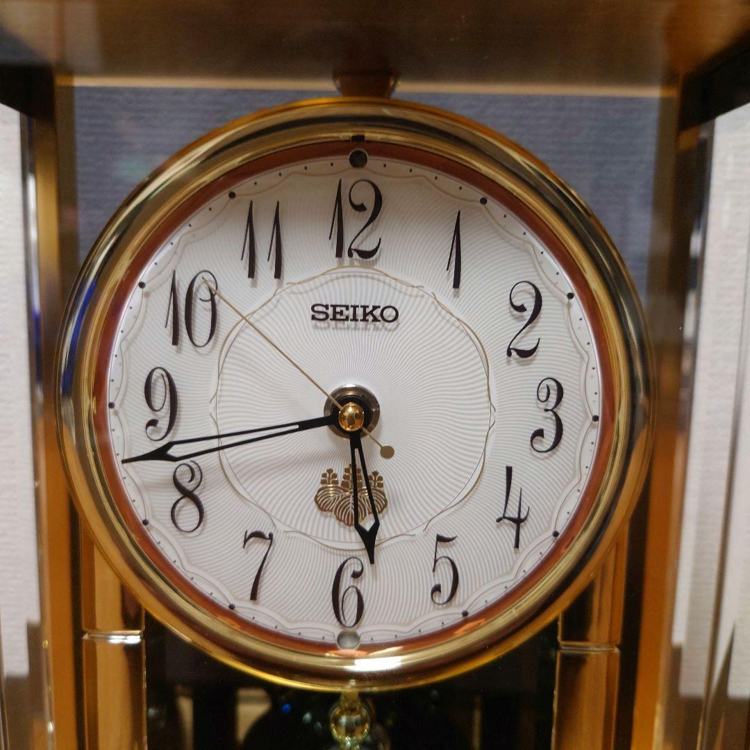 SEIKO セイコー 内閣総理大臣贈呈品 置時計 電波時計 蛇紋石