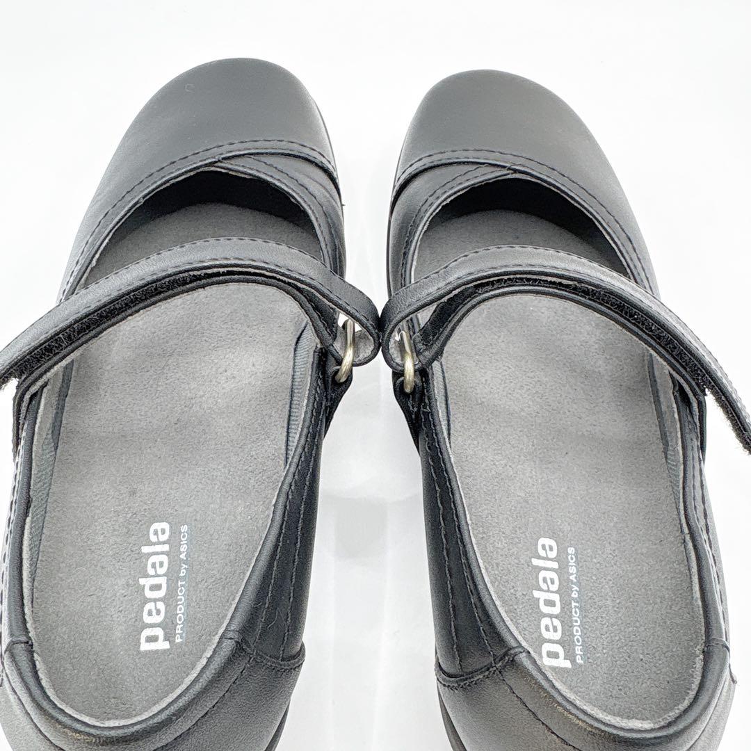 【最終】極美品Pedala ペダラ メリージェーン アシックス22 黒