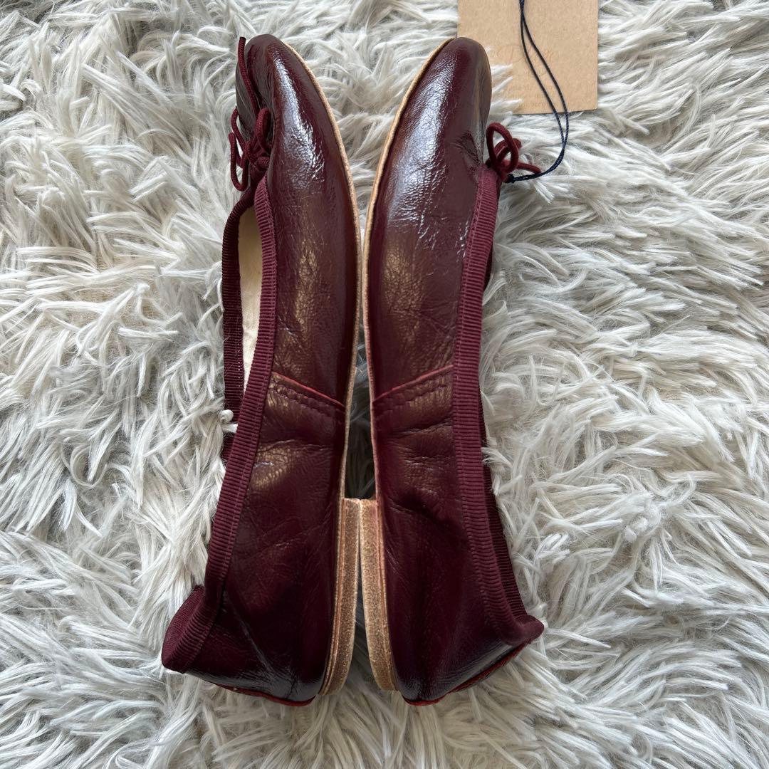 【新品】E.PORSELLI×Plage 別注バレエシューズ ワインレッド 35