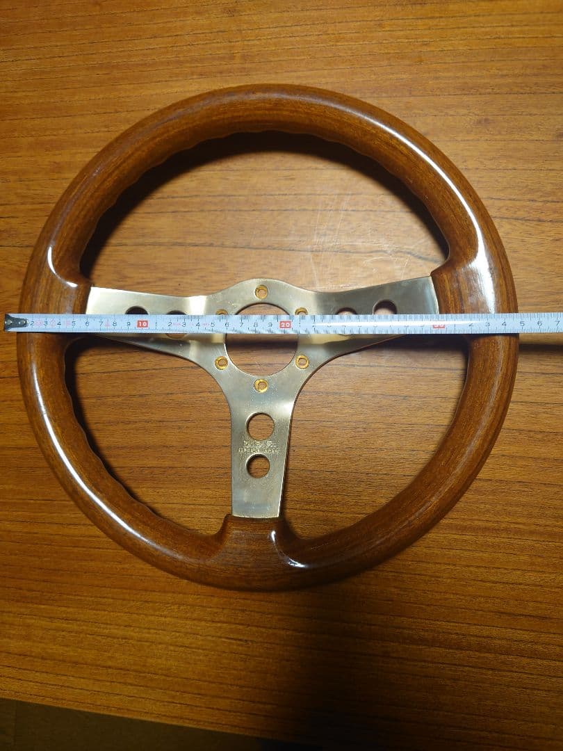 希少！HKSゴールドホーンボタン&OBAウッドステアリング