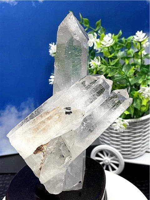 専用ページ◆超強天然(藍針入り)水晶クラスターB88B6/210B80C