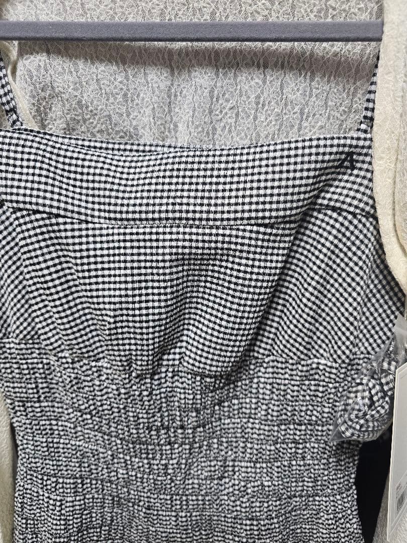 ワンピース ANDMARY Betty shirring mini dress black