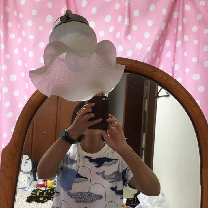 鏡台　ドレッサー　ライト、コンセント、引き出し付き