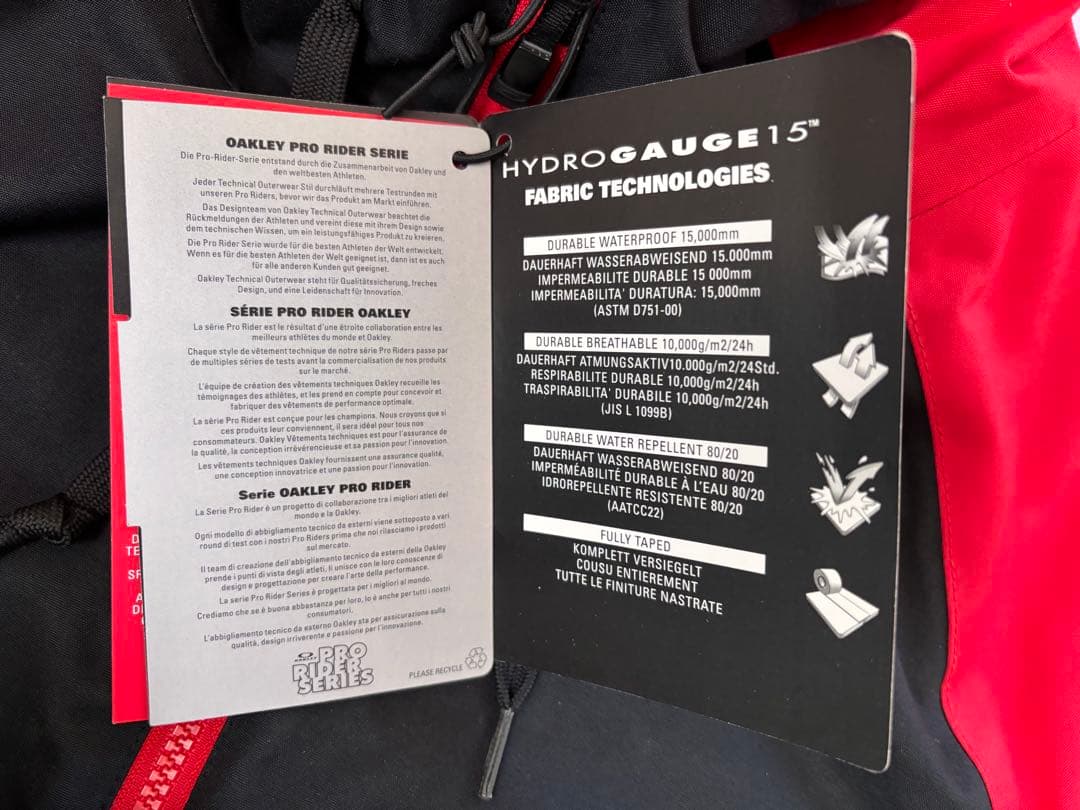 【未使用品】Oakley オークリー スノーボードウェア ジャケット メンズM
