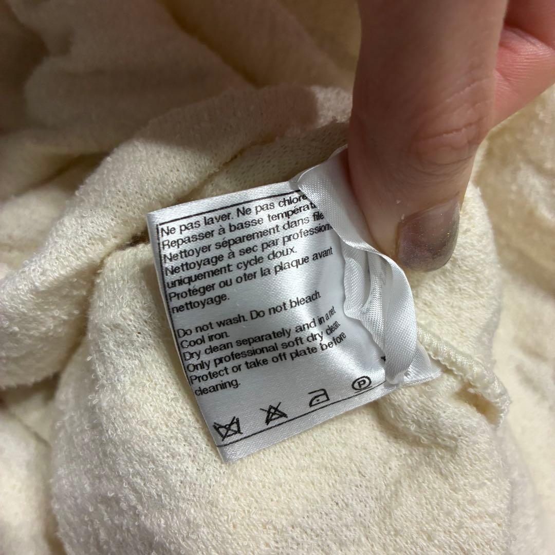 CHANEL シャネル パイル地 コットン ワンピース ココボタン